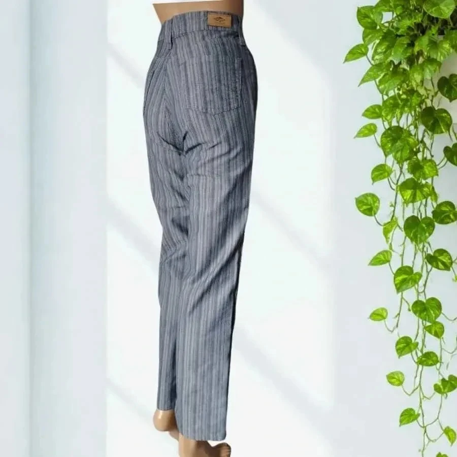 Lee Cooper Angel Pants – Straight Fit Striped -high waist - excellent condition – photo 3
